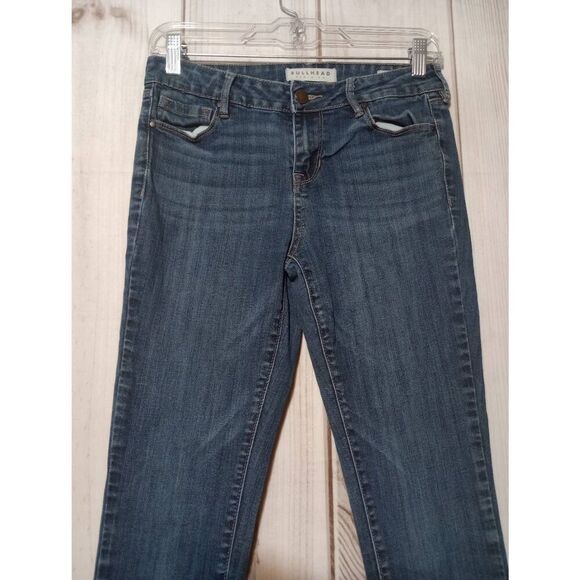 Bullhead Jeans Ladies 26 Mid Rise Skinny Dark Wash‎ - Picture 3 of 8
